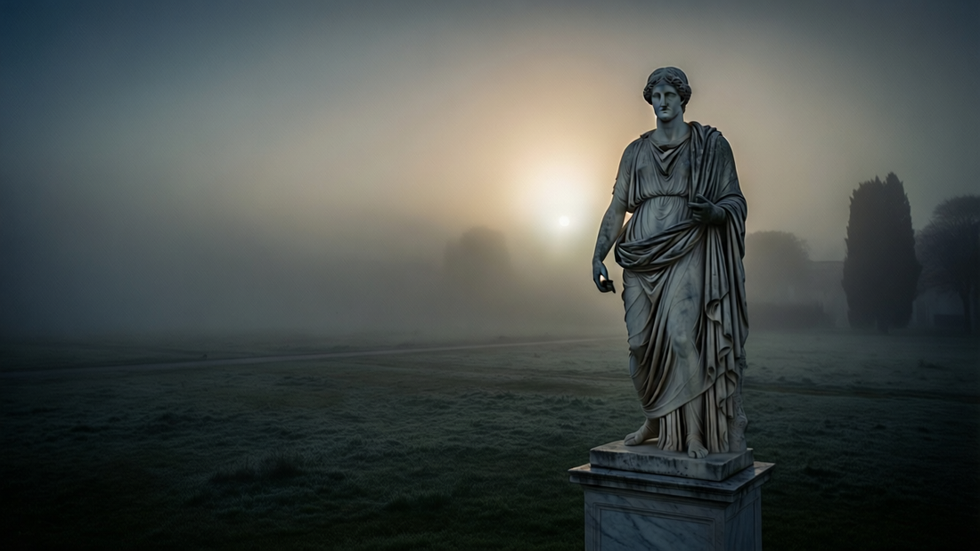 Stoic morning routine concept - Marcus Aurelius's daily mental preparation and psychological armor